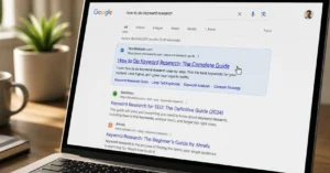 A Google search result showing a well-written SEO title tag that matches search intent and includes a click trigger